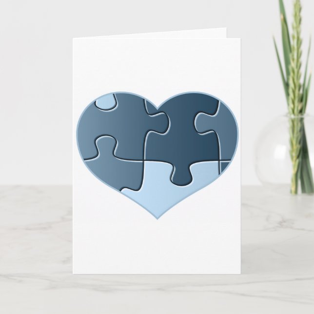 Carte de voeux denteuse de coeur (Devant)