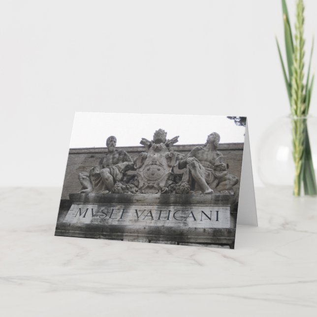 Carte de voeux d'entrée de Vatican (Devant)