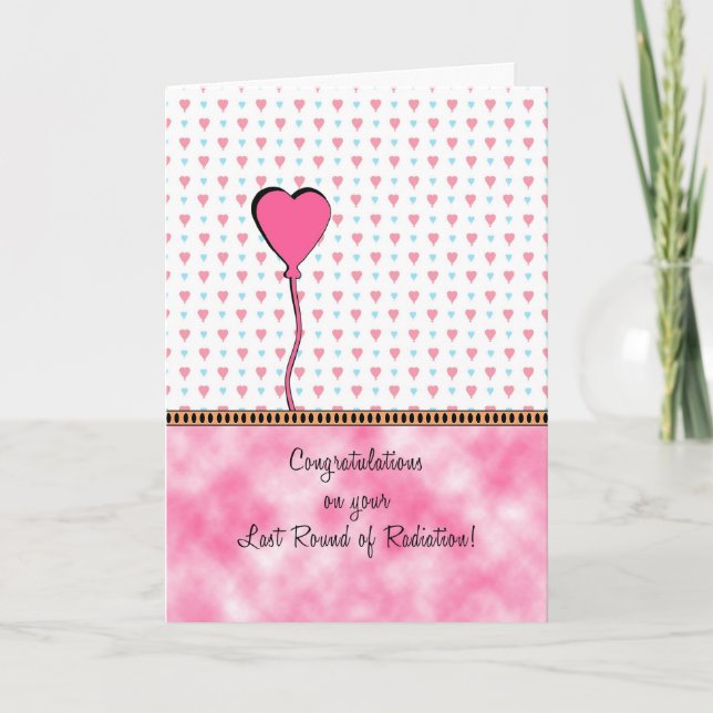 Carte de voeux dernière ronde de rayonnement (Devant)