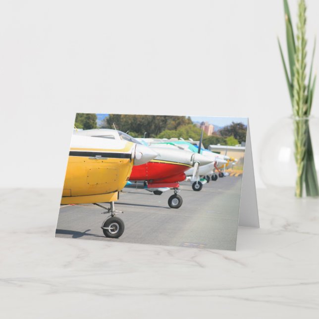Carte de voeux des avions (Devant)