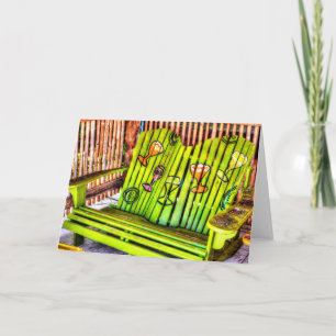 Carte de voeux des chaises tropicales