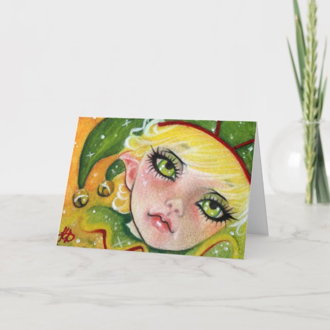 Carte de voeux des elfes de Noël (Devant)