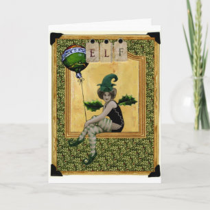 Carte de voeux des elfes de Noël