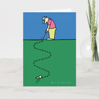 Carte de voeux des golfeurs