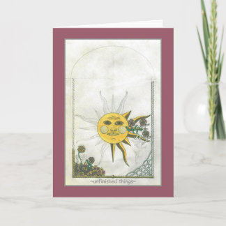 Carte de voeux des objets inachevés