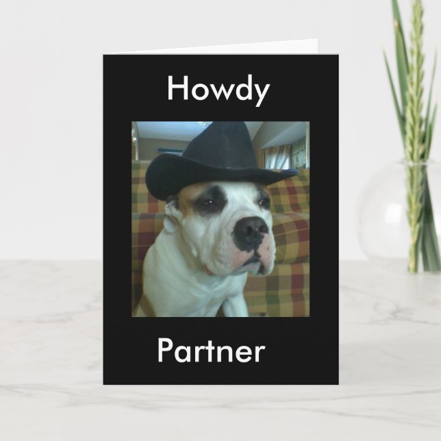 Carte de voeux des partenaires Howdy (Devant)