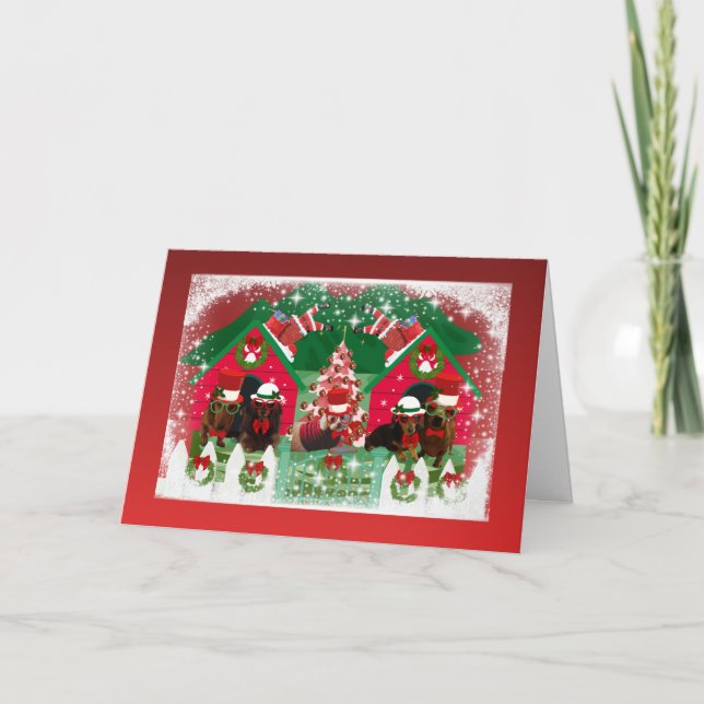 Carte de vœux des petits aides du Père Noël (Devant)