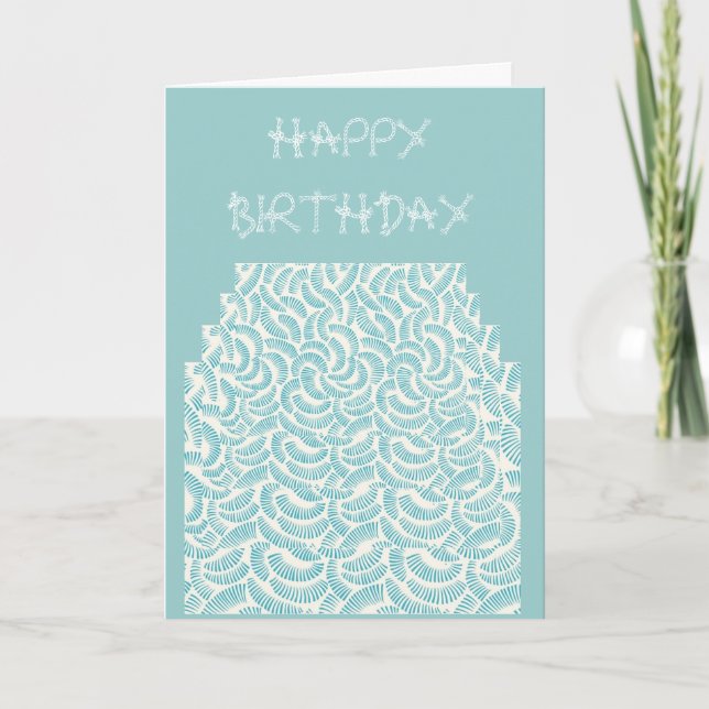 Carte de voeux design japonaise - "Joyeux annivers (Devant)