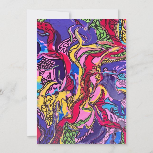 Carte de voeux design "Jungle Fever" (Devant)