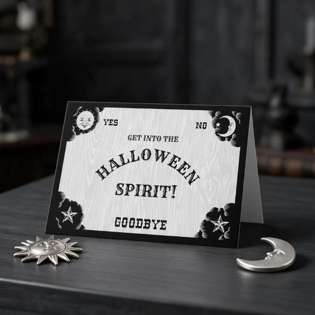 Carte de voeux d'esprit de Halloween de conseil (Créateur téléchargé)