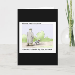 Carte de vœux dessin animé Dr Rorshach