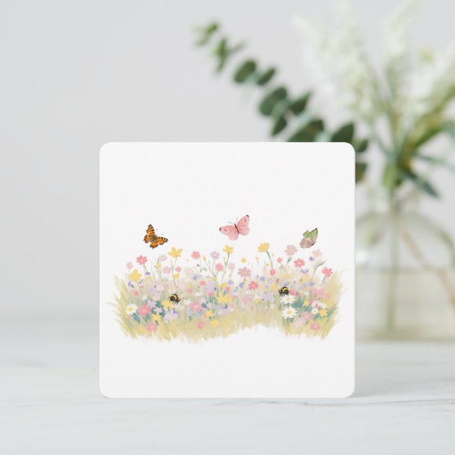 Carte de vœux d'été (Debout devant)