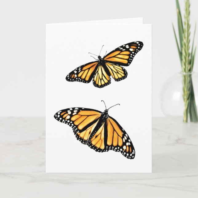 Carte de voeux deux monarques (Devant)
