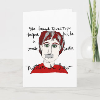 Carte de voeux d'excuses de belle-mère…