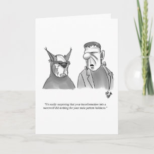 Carte de vœux d'Halloween amusante et joyeuse