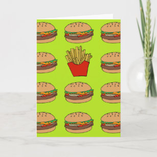 Cartes De Vœux Hamburger Zazzle Fr