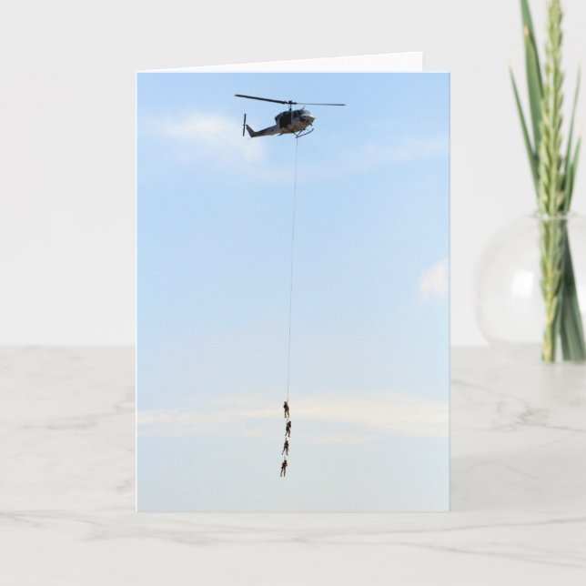 Carte de voeux d'hélicoptère (Devant)
