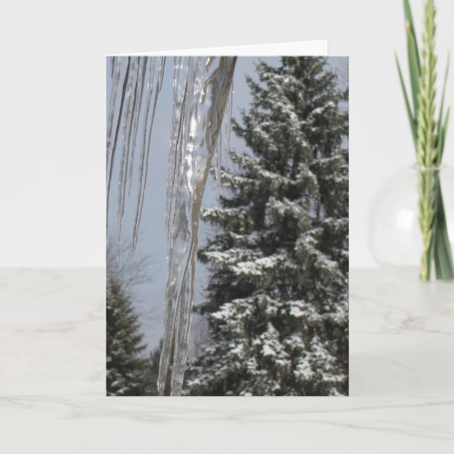 Carte de vœux d'hiver (Devant)