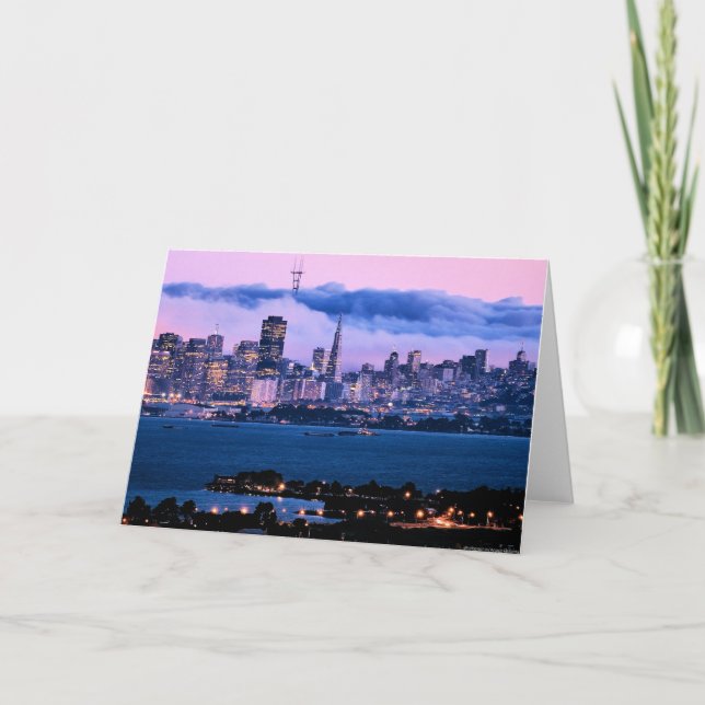 Carte de voeux d'horizon de San Francisco (Devant)