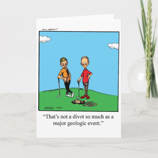 Carte De Voeux D Humour De Golfeur Zazzle Fr