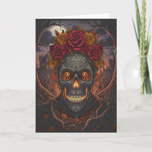 Carte de voeux Día de los Muertos - Carte d'Hallow