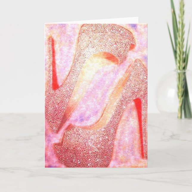 Carte de voeux Diamond Heels (Devant)