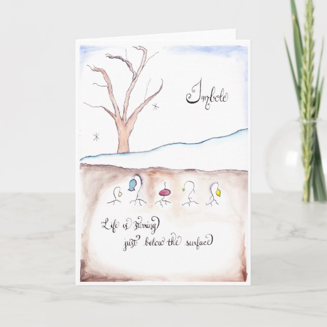 Carte de voeux d'Imbolc (Devant)