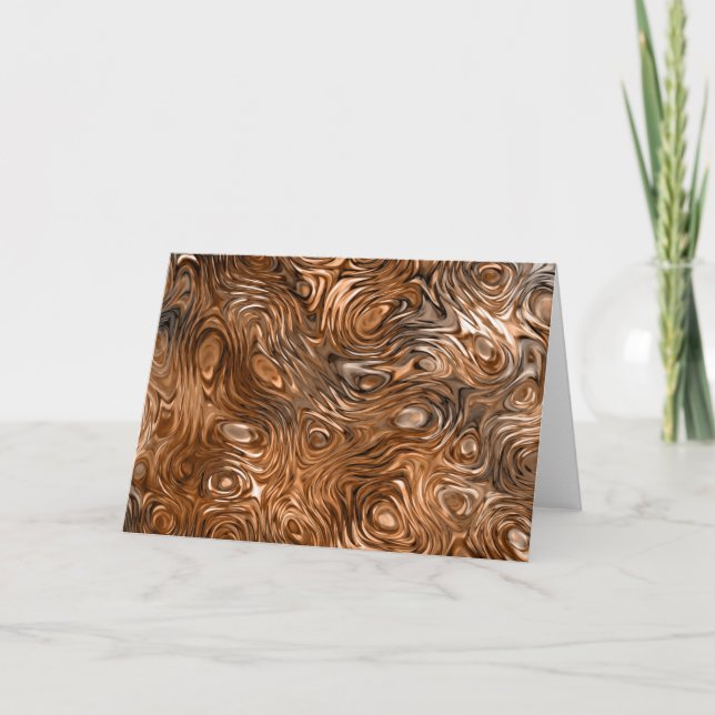 Carte de voeux d'impression "cuivre" moulé (Devant)