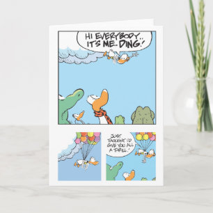 Carte de voeux Ding Duck