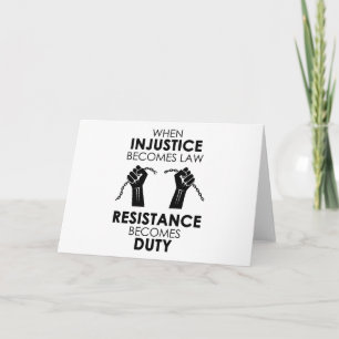 Carte de voeux d'injustice