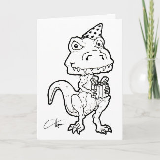 Carte de voeux Dinosaur
