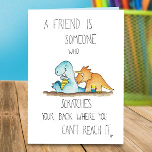 carte de vœux DINOSAUR FRIENDS par Nicole Janes