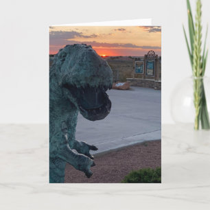 carte de voeux dinosaure