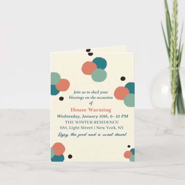 Carte de vœux d'invitation (Devant)