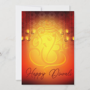 Carte de voeux Diwali vacances ganesha om