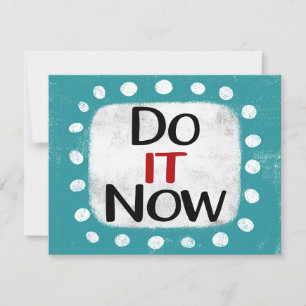 Carte de voeux Do It Now