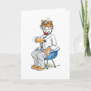 Carte de voeux Docteur Tiger