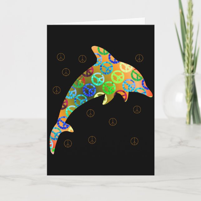 Carte de voeux Dolphin Peace Sunday (Devant)