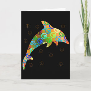 Carte de voeux Dolphin Peace Sunday