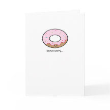 Carte de vœux Donut Worry Illustration de Donut Ka