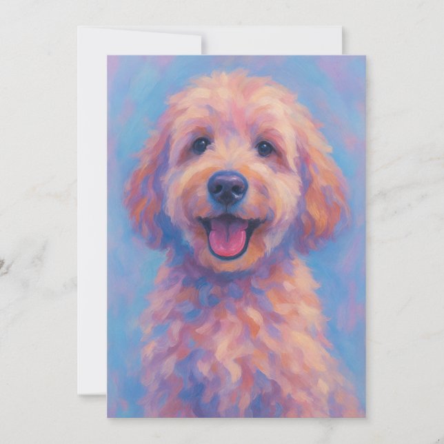 Carte de voeux Doodle d'or - Blanc à l'intérieur (Devant)