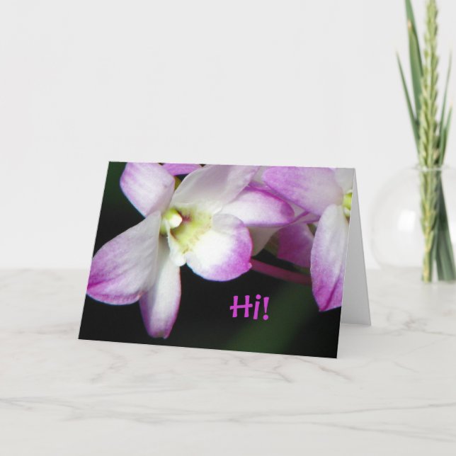 Carte de voeux d'orchidée (Devant)