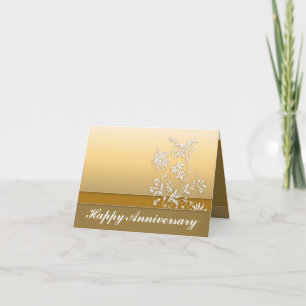 carte de vœux dorée joyeux anniversaire