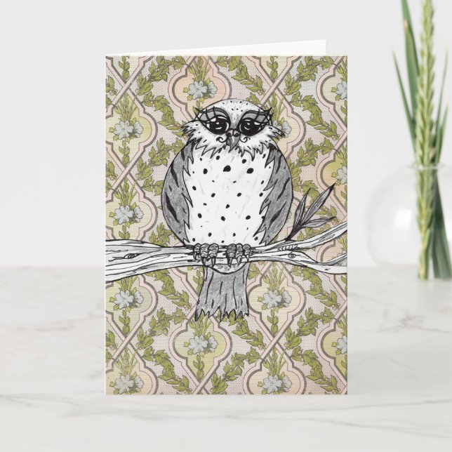 Carte de voeux Dotti the Owl 30 (Devant)