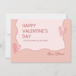 Carte de vœux douce pour la Saint-Valentin