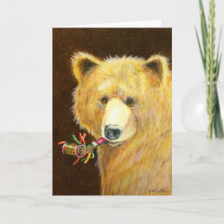 Carte de voeux d'ours