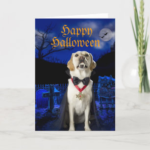 Carte de voeux Dracula Dog Halloween