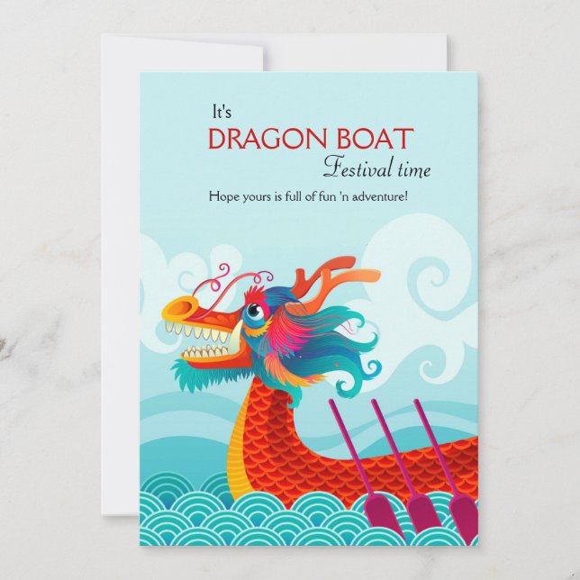 Carte de voeux Dragon Boat Festival (Devant)