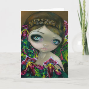 Carte de voeux "Dragon Orchid"