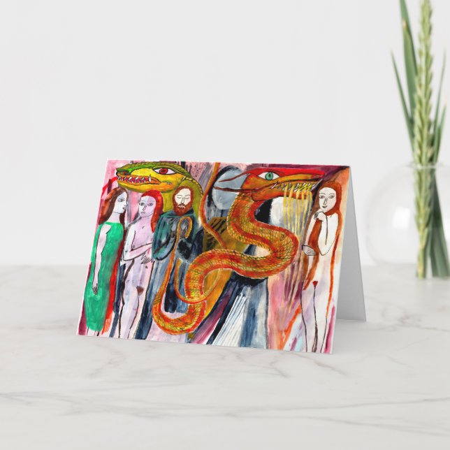 Carte de voeux Dragon Utopia (Devant)